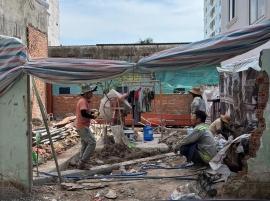 Khởi công làm móng 25/11